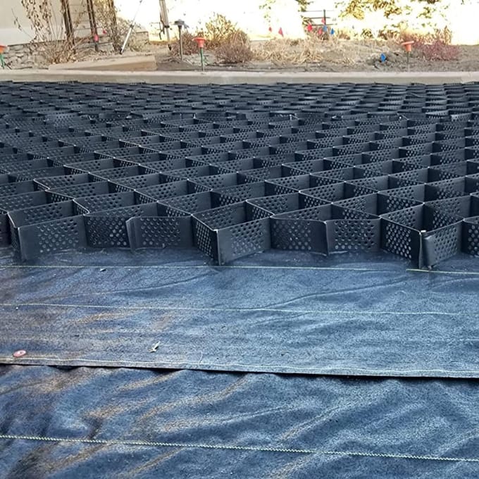 Grindrooster Stabilisator - Oprit Tegels - Opritten Stabiliseren - Hoge Sterkte Drainage - 5 cm Hoog - Zwart
