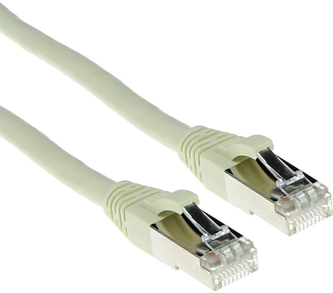 ACT Ivoor 0,25 meter LSZH SFTP CAT6A patchkabel snagless met RJ45 connectoren FB7452