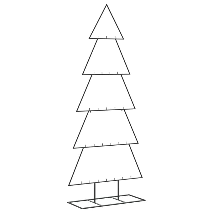 vidaXL - Kerstdecoratie - kerstboom - 150 - cm - metaal - zwart