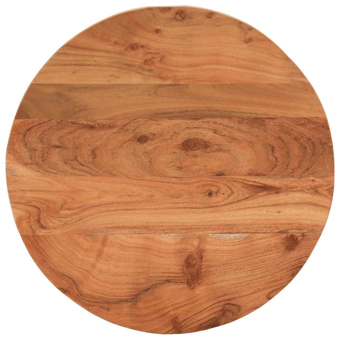 Vidaxl Plateau Pour Table Basse, Ø40X2,5 Cm, Rond, Bois Massif d'Acacia