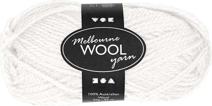 Melbourne wolgaren, L: 92 M, off-white, 50 gr/ 1 bol