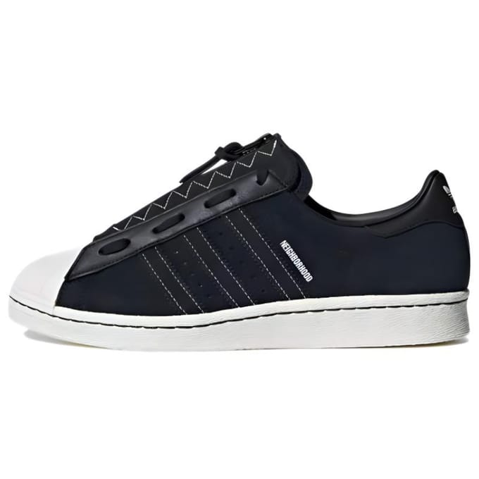 Neighborhood x adidas Superstar 80s 'Core Black' 47