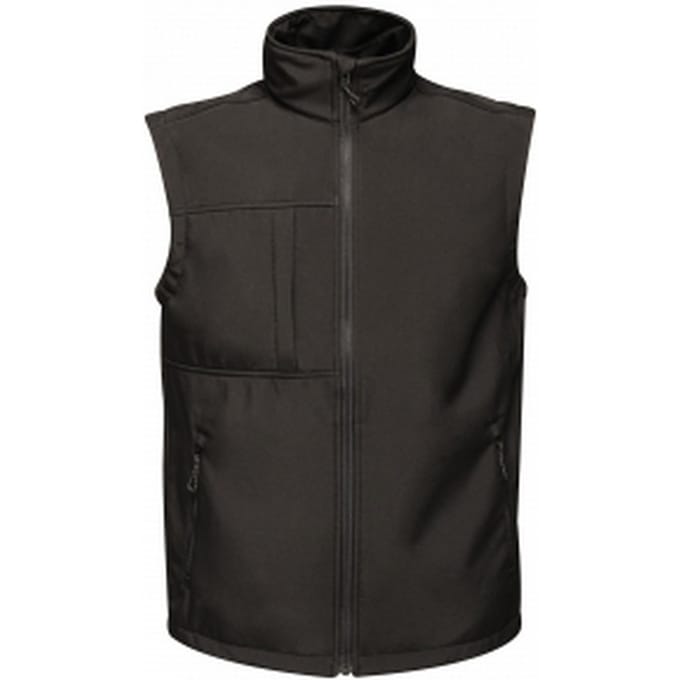 Regatta - Heren Octagon 3-laags Printable Softshell Bodywarmer (Zwart)
