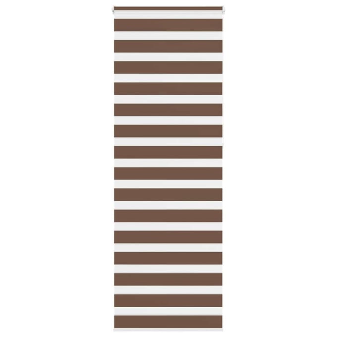 vidaXL - Zebra - rolgordijn - 70x230 - cm - stofbreedte - 65,9 - cm - polyester - bruin