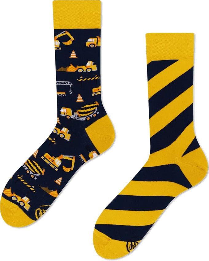 Many Mornings unisex sokken - Sock The Builder - Unisex - Maat: 35 - 38