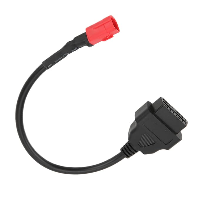 Professionele OBD Kabel Connector 16Pin naar 6Pin Diagnostische Scanner Adapter voor Motorfiets black