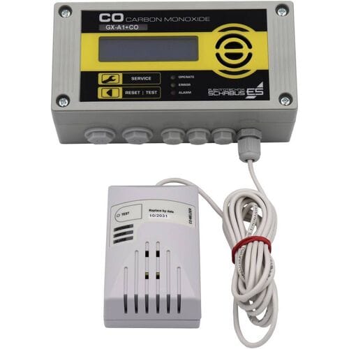 Schabus GX-A1+CO Koolmonoxidemelder Met externe sensor werkt op het lichtnet Detectie van Koolmonoxide