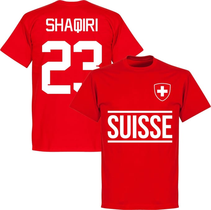 Zwitserland Shaqiri 23 Team T-Shirt - Rood - 152