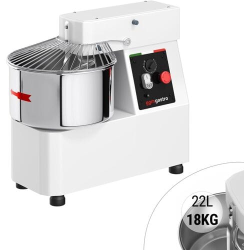 GGM Gastro Teigknetmaschine - 22 Liter / 18 kg - mit festem Kessel - Timerfunktion