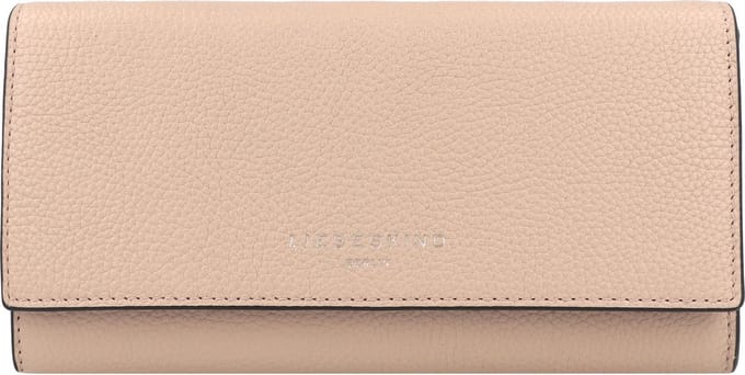 LIEBESKIND BERLIN Leren Portemonnee Hilla Small Pebble Valentina Wallet Stone Beige
