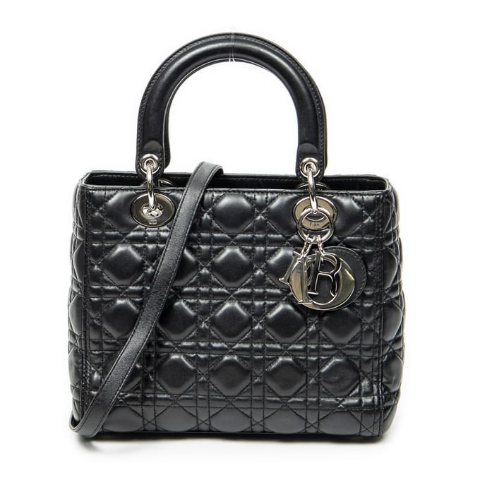 Medium Lady Dior Zip   schoudertas