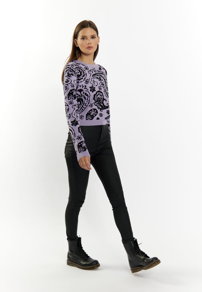 Mymo Gebreide trui Dames violet