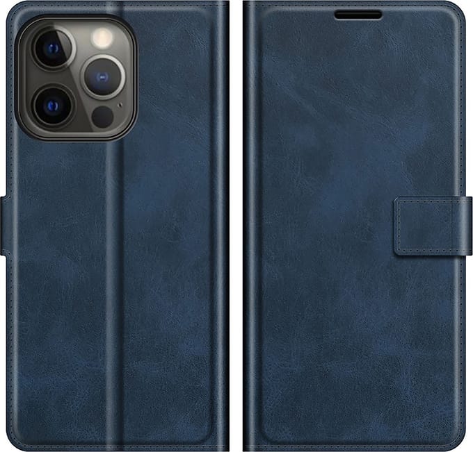 Cazy hoesje geschikt voor iPhone 13 Pro - Wallet TPU Hoesje - Blauw