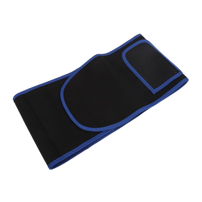 Taille Trainer Riem Elastisch Rubber Zweet Absorberende Taille Trimmer Riem voor Mannen Vrouwen Afslankend Lichaam black