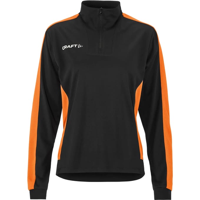 Craft dames-shirt met halve rits en lange mouwen Evolve 2.0 Contrast Half Zip W C17384