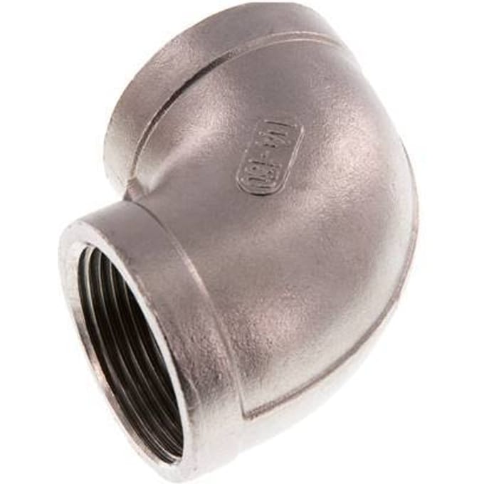 1 1/4'' NPT RVS L-Fitting 90graden 16 Bar