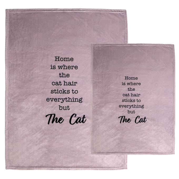 TIAKI kattendeken "Home" taupe 150x200cm