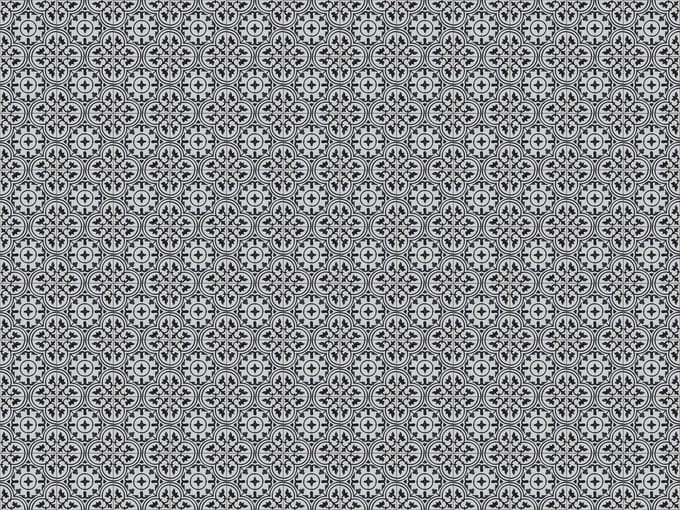 Vinyl | Vloerkleed vinyl | Grey mosaic | 95x95 cm