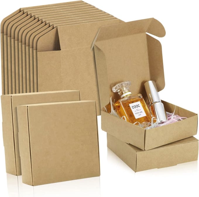 25 Stuks Kraftpapier Geschenkdozen voor Feestjes en Verjaardagen