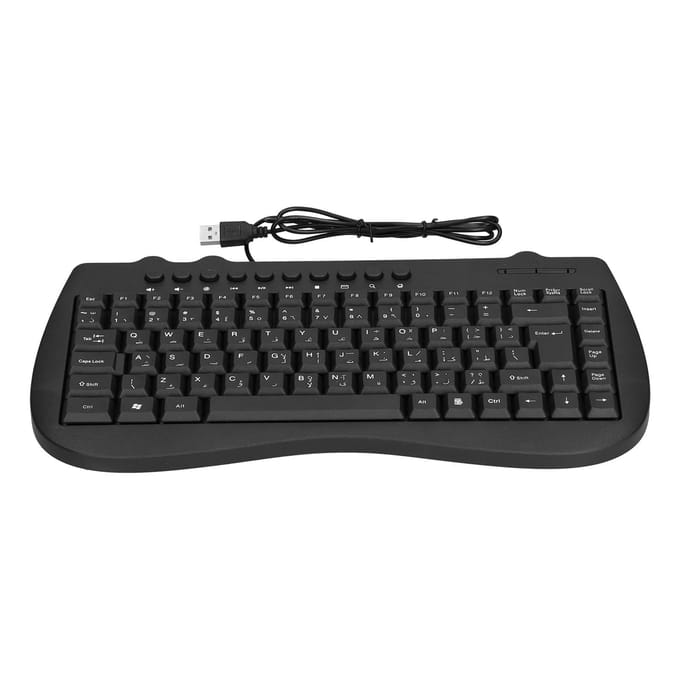 USB Toetsenbord Duurzaam Plastic 87 Toetsen KB‑301B Toetsenborden Algemeen Ergonomisch Computer