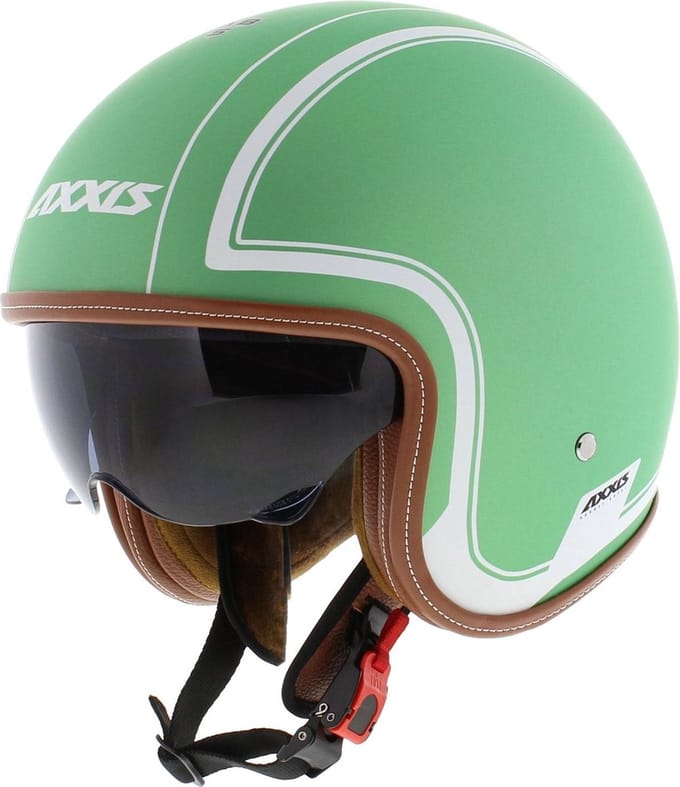 Axxis Hornet SV jethelm Royal mat groen M - Motorhelm / Scooterhelm