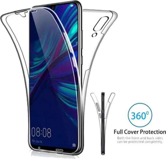 Hoesje Geschikt voor: Huawei P Smart Plus 2019 - Dubbel zijdig 360° - Transparant