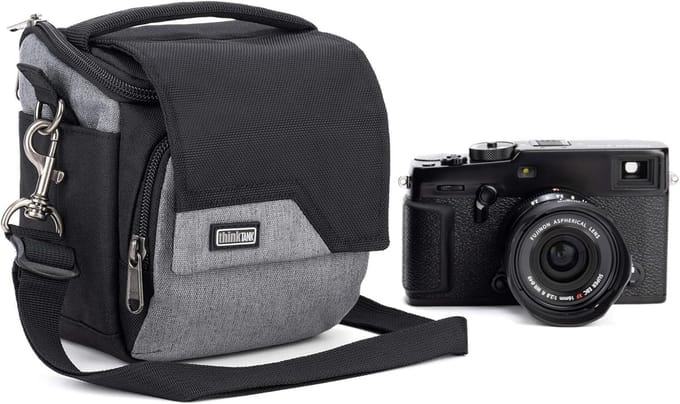 Cameratas - Compacte tas - Spiegelloze camera - Verstelbare verdelers - 11.5 x 15 x 16.5 cm - Zwart