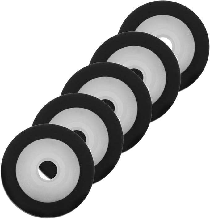 Cassette Deck Rollen - Drukrollen - Audio Reparaties - Professionele Technologie - 5 Stuks - Zwart