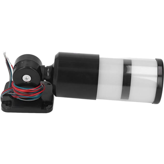 BERM Lampe de Signalisation Industrielle Pliable LED 2 Couleurs avec Avertisseur Sonore 12‑24VCC