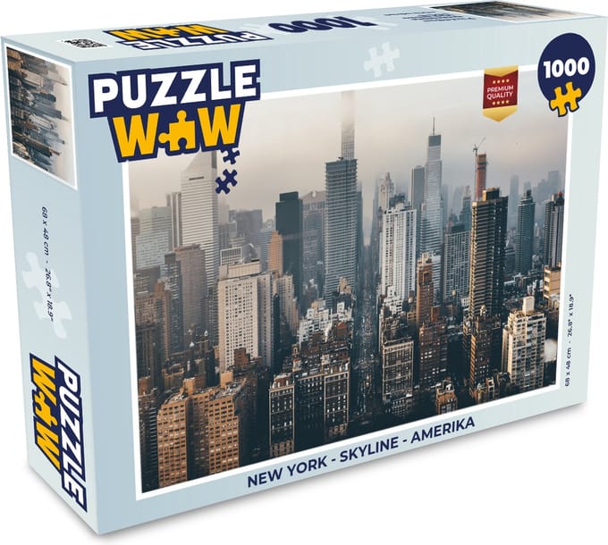 Puzzel New York - Skyline - Amerika - Legpuzzel - Puzzel 1000 stukjes volwassenen