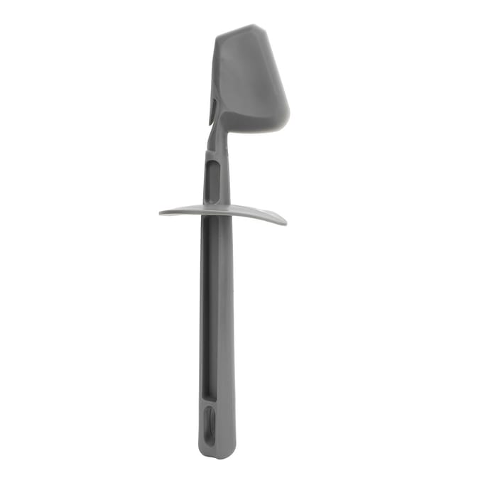 Universele Spatel Plastic Blender Spatel Ergonomische Handgreep Afwasbaar Flexibel Blender Schraper Eten gray