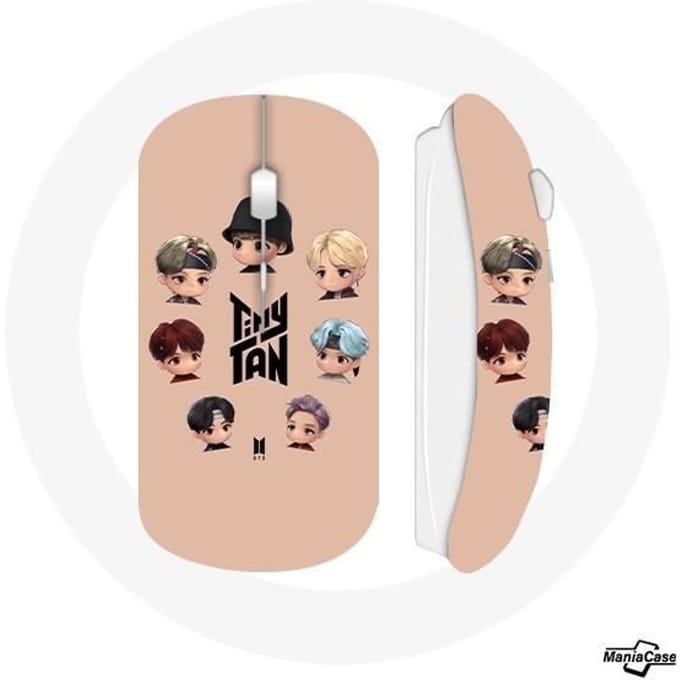 Souris Sans Fil BTS TinyTAN Animation Affiche RM Jin Suga J-Hope Jimin V Et Jungkook