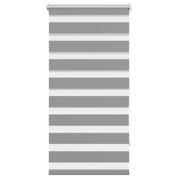 vidaXL - Zebra - rolgordijn - 60,9 - x - 120 - cm - stofbreedte - 56,7 - cm - grijs