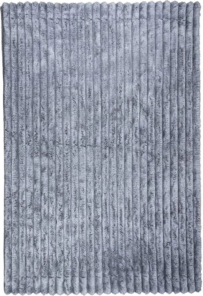 Plaid konijn rib grijs 130x180cm