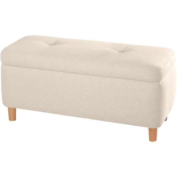 Bankje met opbergruimte Rocio linnen | Atelier Del Sofa