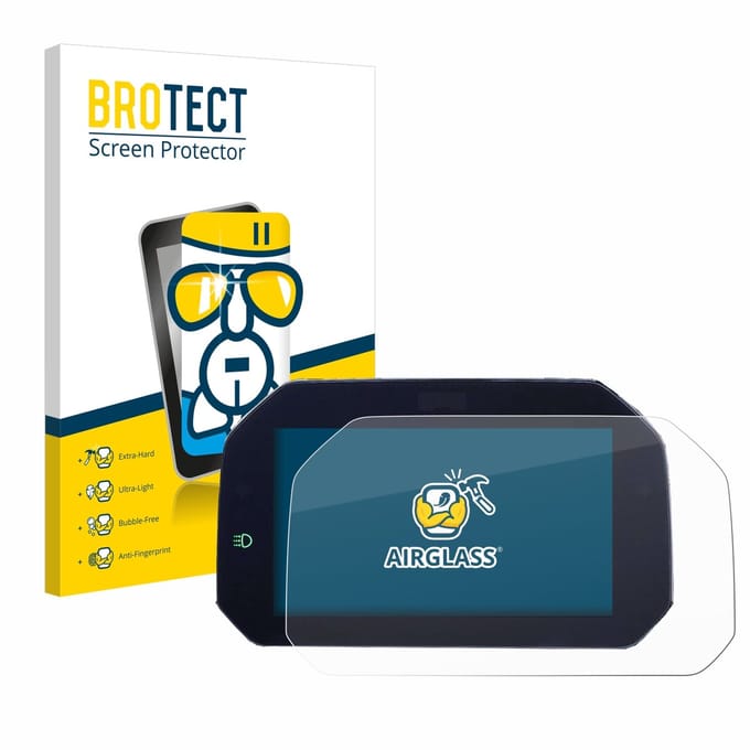 Screenprotector voor BMW R 1200 GS 2017-2018 Connectivity TFT 6.5" Beschermglas transparant