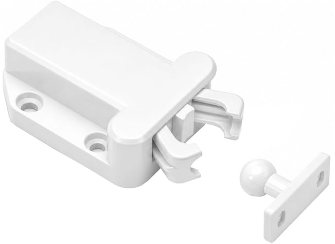 Push-Open-sluiting, wit