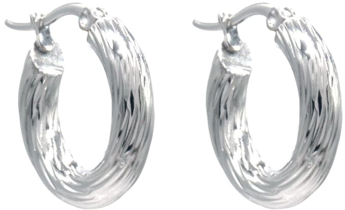 Oorringen - RVS - zilverkleurig - 20 mm - dames