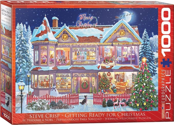 Eurographics - Klaar voor Kerstmis [Getting Ready for Christmas] - Steve Crisp - 1000 stukjes 68×48cm (b×h) - Kerstmis Legpuzzel