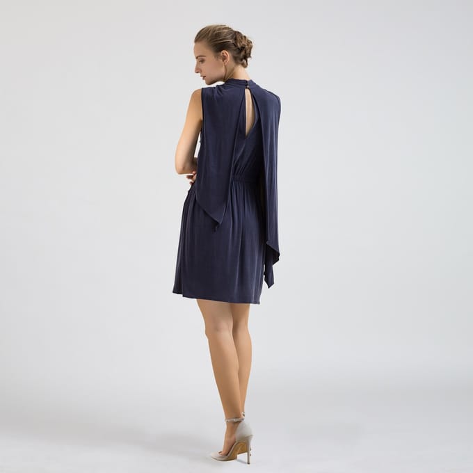 Drape Cupro Jersey -jurk