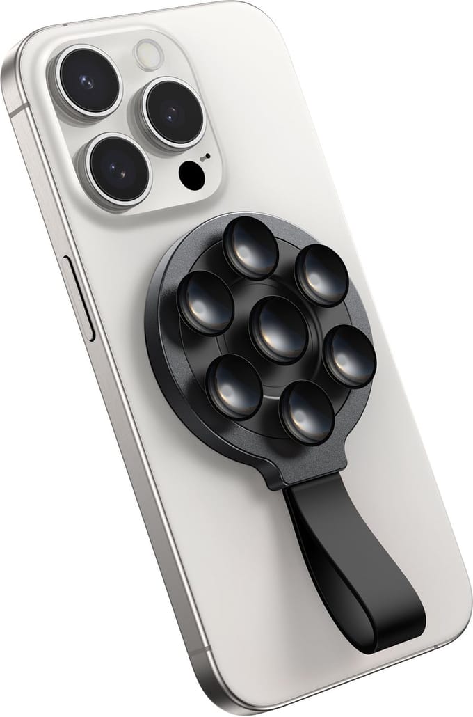 Joyroom JR-ZS393 magnetic phone holder with suction cups - black