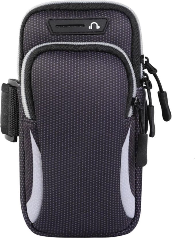 New Age Devi - "Grijze, Universele Hardloop-Telefoonhouder-Armband-Tas"