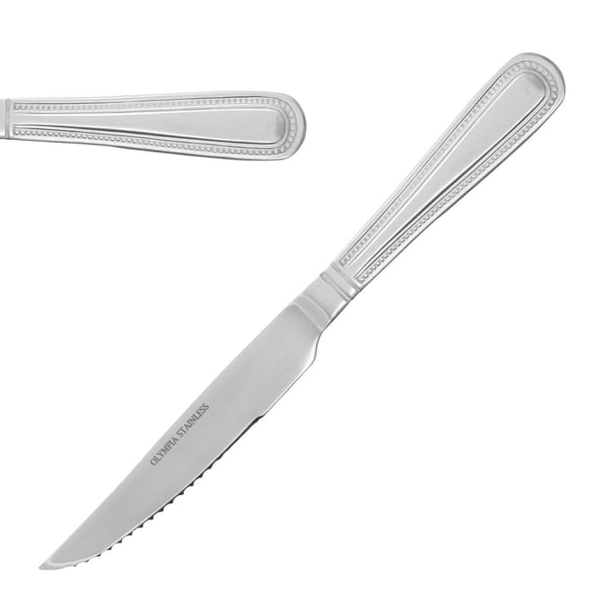 Olympia Bead Steakmessen 18/0 ( Set van 12 )