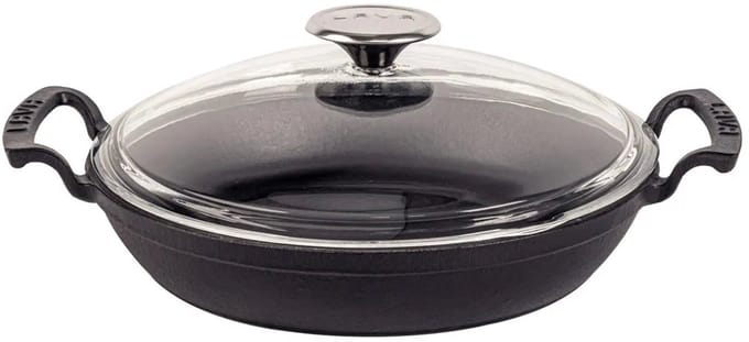 Lava Koekenpan - 24 cm - 1.56 liter - Gietijzer - Zwart
