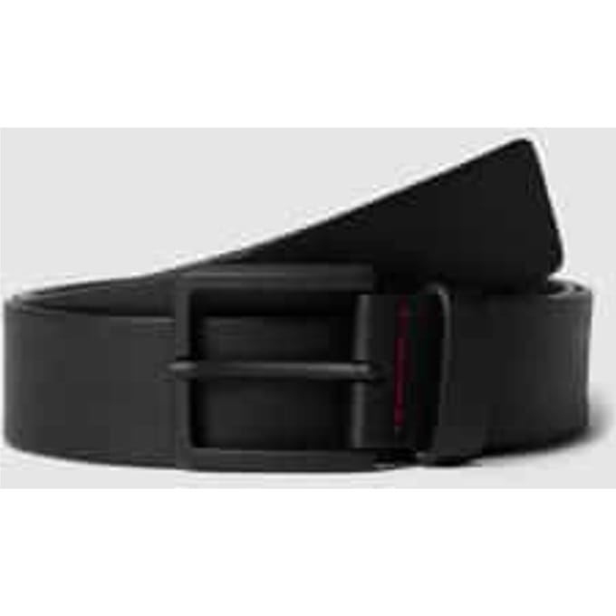 Leren riem met labeldetail, model 'GIONOS'
