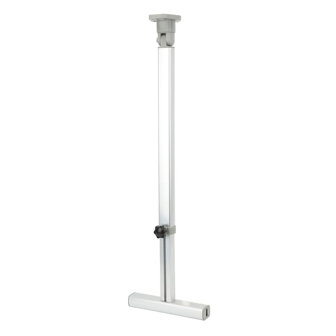 RV Opvouwbare Bar Ondersteuning 590 tot 775mm Hoogte Verstelbaar Heavy Duty T Bar Geanodiseerde Tafelondersteuningspoten white