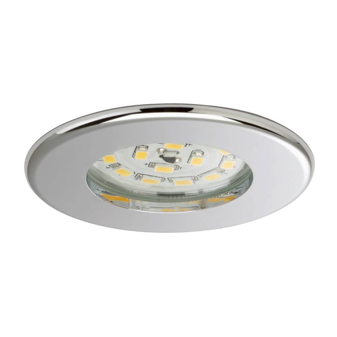 Briloner Efficiënte LED inbouwspot Nikas IP44 chroom