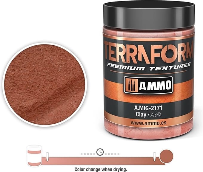 AMMO by Mig Jimenez Modelbouwdecoratie - MIG 2171 Clay - Terraform - 100ml Effecten potje