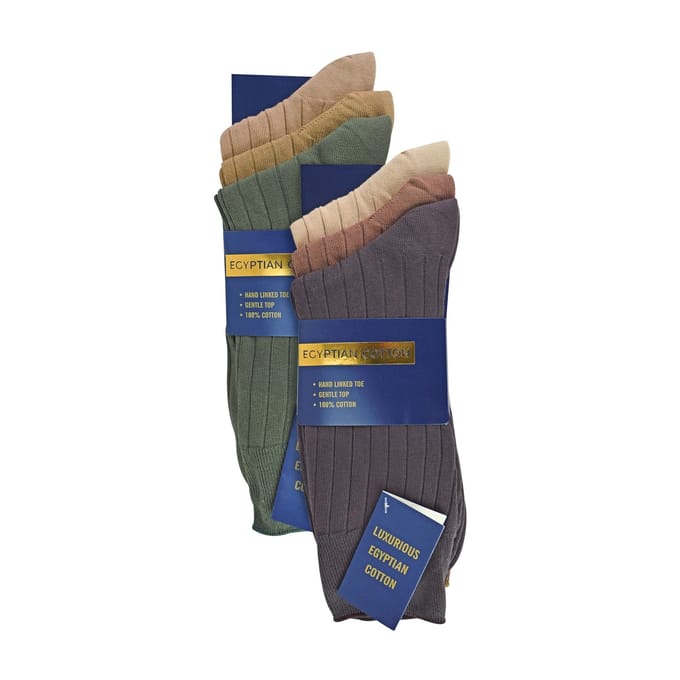 6-pack Mannen 100% Egyptisch Katoenen Dressokken