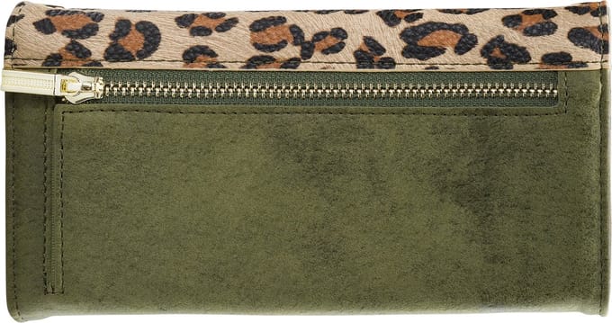 iPhone 12 Mini Clutch Case hoesje - Mobilize - Luipaard Groen - Kunstleer